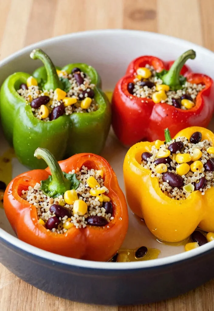 12 Gluten Free Vegan Recipes for Simple Nourishing Meals - 8. Stuffed Bell Peppers