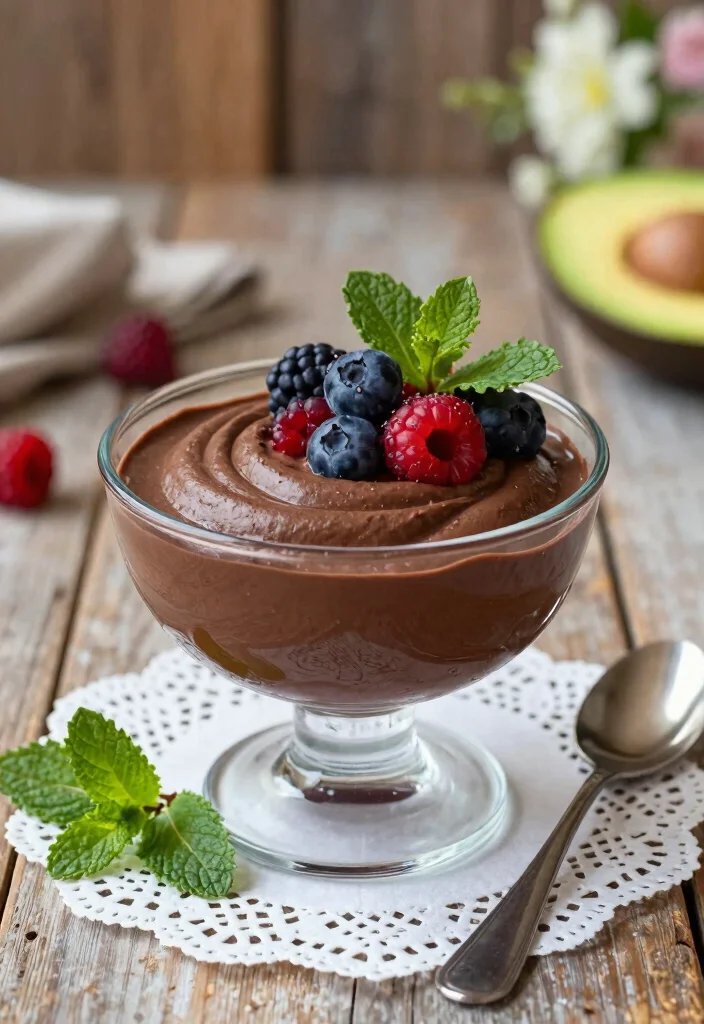 12 Healthier Dessert Recipes with Better Ingredients 1 12 Healthier Dessert Recipes with Better Ingredients - 1. Vegan Chocolate Avocado Mousse