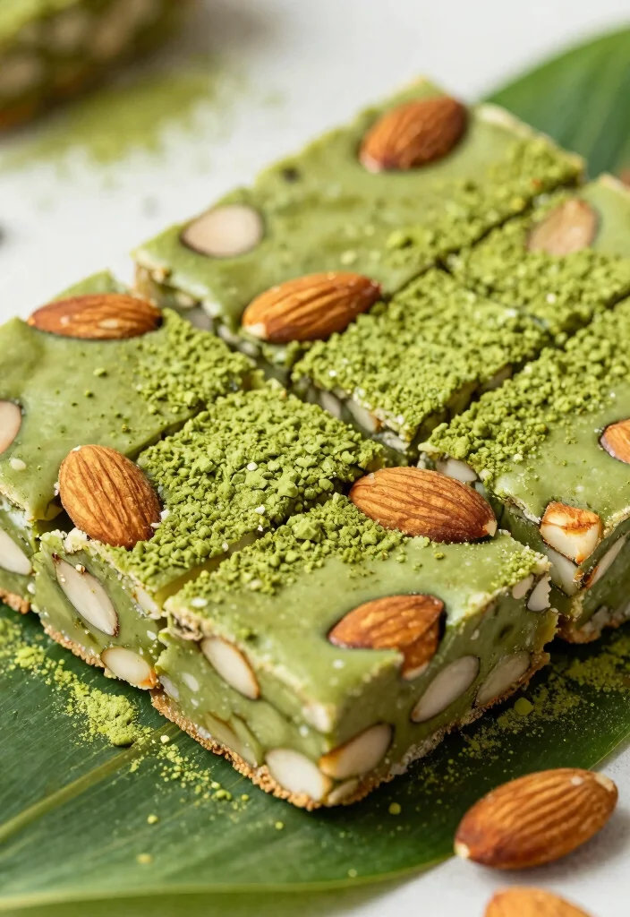 12 Healthier Dessert Recipes with Better Ingredients 100 12 Healthier Dessert Recipes with Better Ingredients - 10. Matcha Almond Energy Bars
