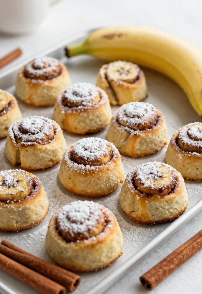 12 Healthy Banana Recipes for Quick Everyday Snacks - 11. Banana Cinnamon Roll Bites