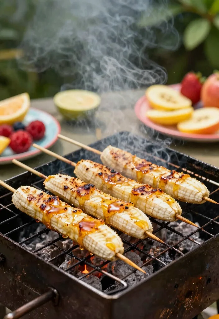 12 Healthy Banana Recipes for Quick Everyday Snacks - 12. Grilled Banana Skewers