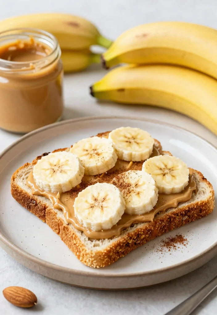 12 Healthy Banana Recipes for Quick Everyday Snacks - 9. Banana Almond Butter Toast