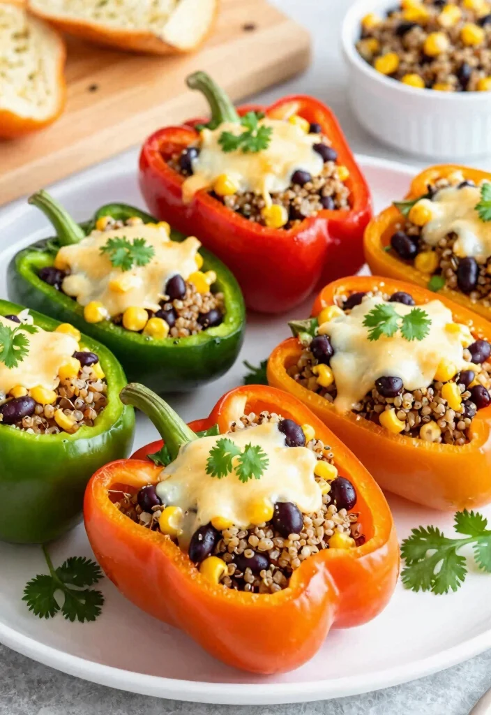 12 Healthy Dinner Ideas for Simple Weeknight Meals - 8. Stuffed Bell Peppers