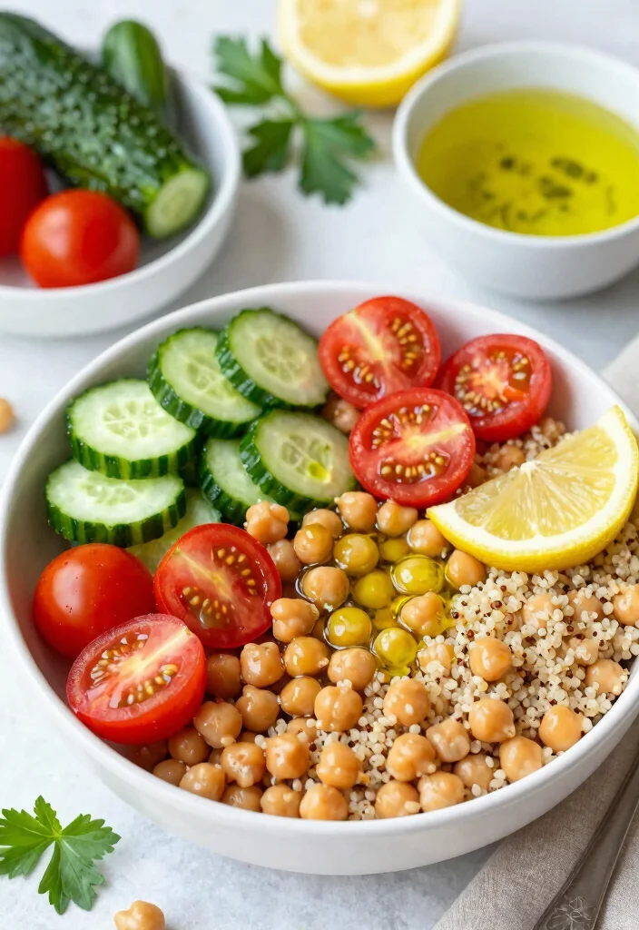 12 Healthy Dinner Ideas for Simple Weeknight Meals - 9. Mediterranean Chickpea Bowl