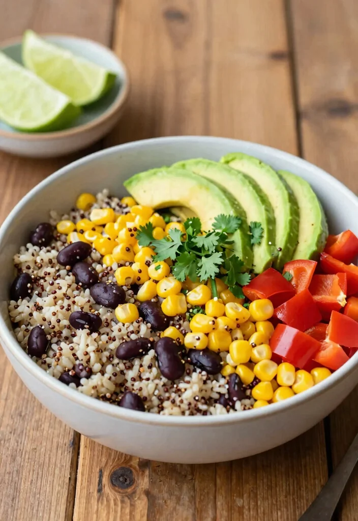 12 Healthy Rice Recipes for Easy Balanced Meals - 1. Quinoa and Black Bean Rice Bowl