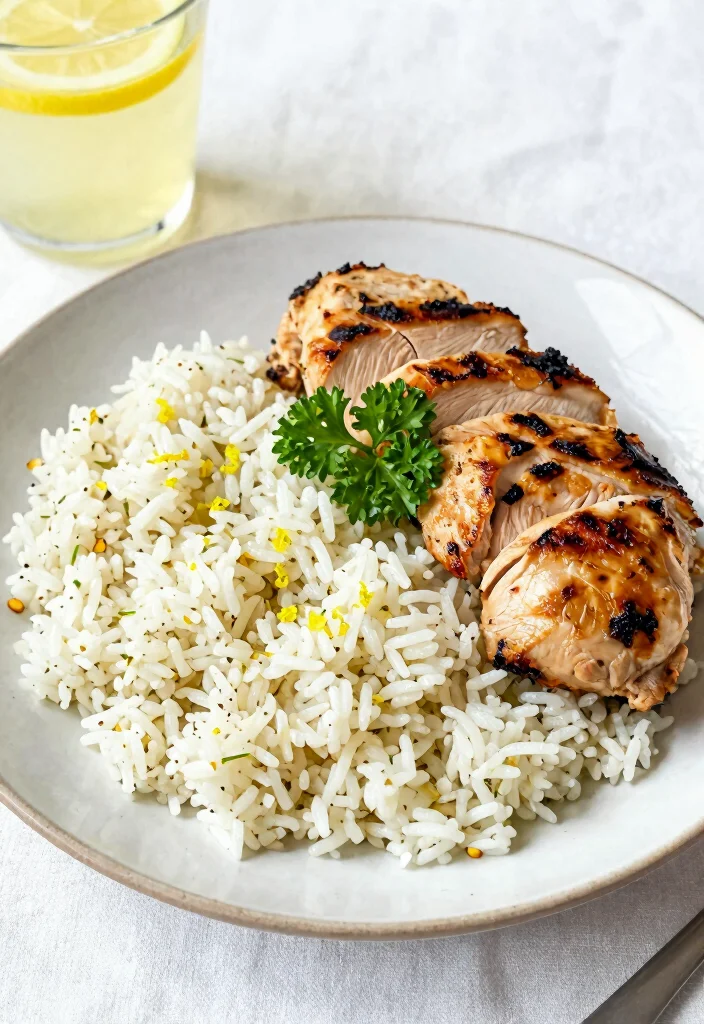 12 Healthy Rice Recipes for Easy Balanced Meals - 2. Lemon Herb Rice with Grilled Chicken