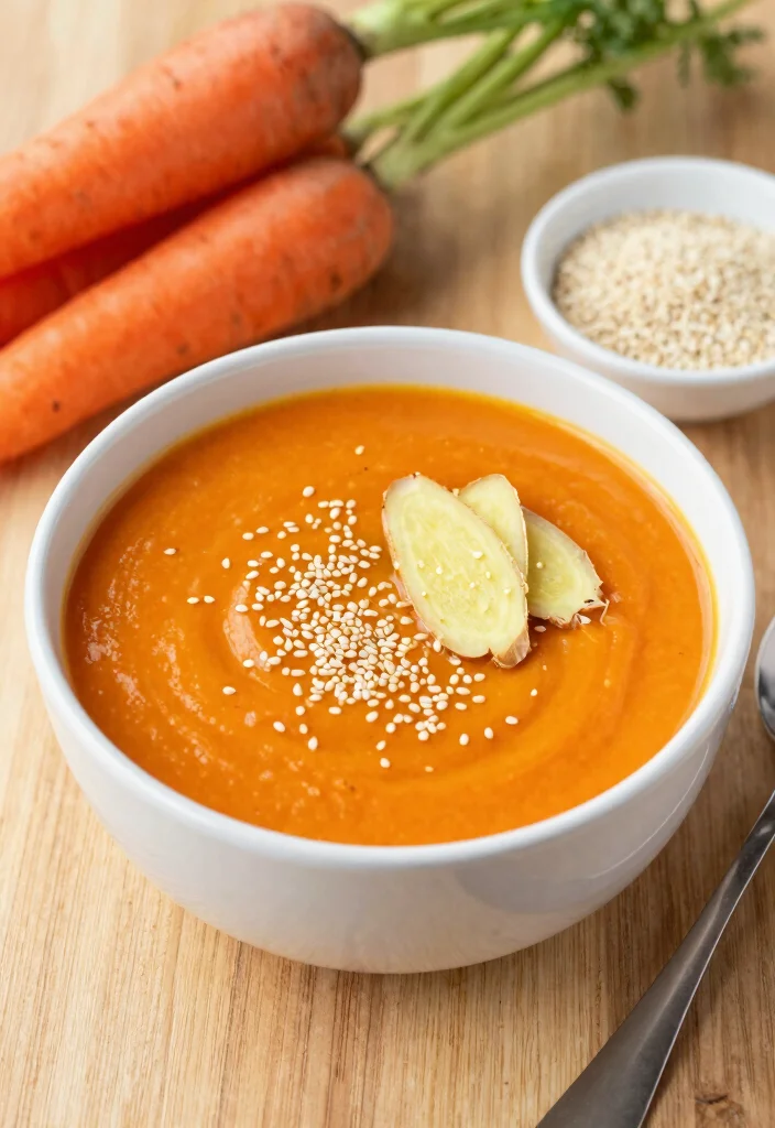 12 Healthy Soup Recipes for Light Nourishing Meals 6. Carrot Ginger Soup
