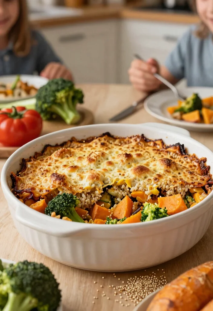 12 Healthy Sweet Potato Recipes for Wholesome Dinners 45 12 Healthy Sweet Potato Recipes for Wholesome Dinners - 5. Sweet Potato and Broccoli Quinoa Bake