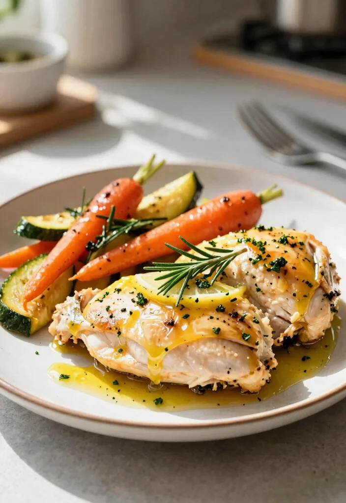 12 Keto Crockpot Recipes for Hands Off Low Carb Dinners - 7. Lemon Garlic Herb Chicken