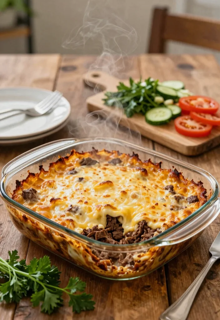 12 Keto Ground Beef Recipes for Quick Filling Meals - 1. Cheesy Keto Beef Casserole