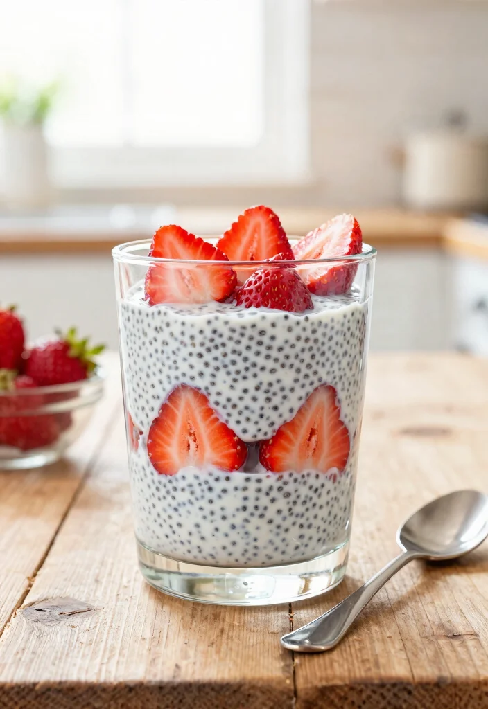 12 Strawberry Dessert Recipes with Fresh Bright Flavor - 1. Strawberry Chia Seed Pudding