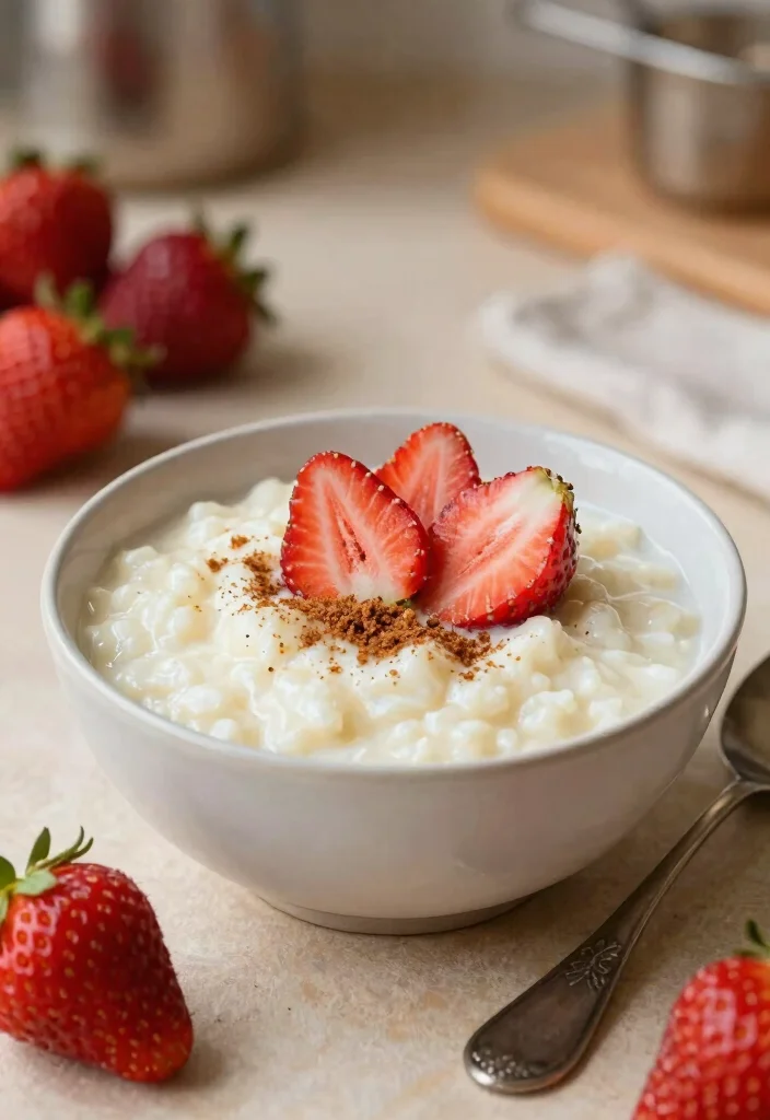 12 Strawberry Dessert Recipes with Fresh Bright Flavor - 11. Strawberry Rice Pudding