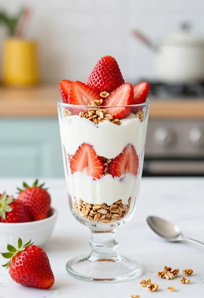 12 Strawberry Dessert Recipes with Fresh Bright Flavor - 2. Strawberry Yogurt Parfait