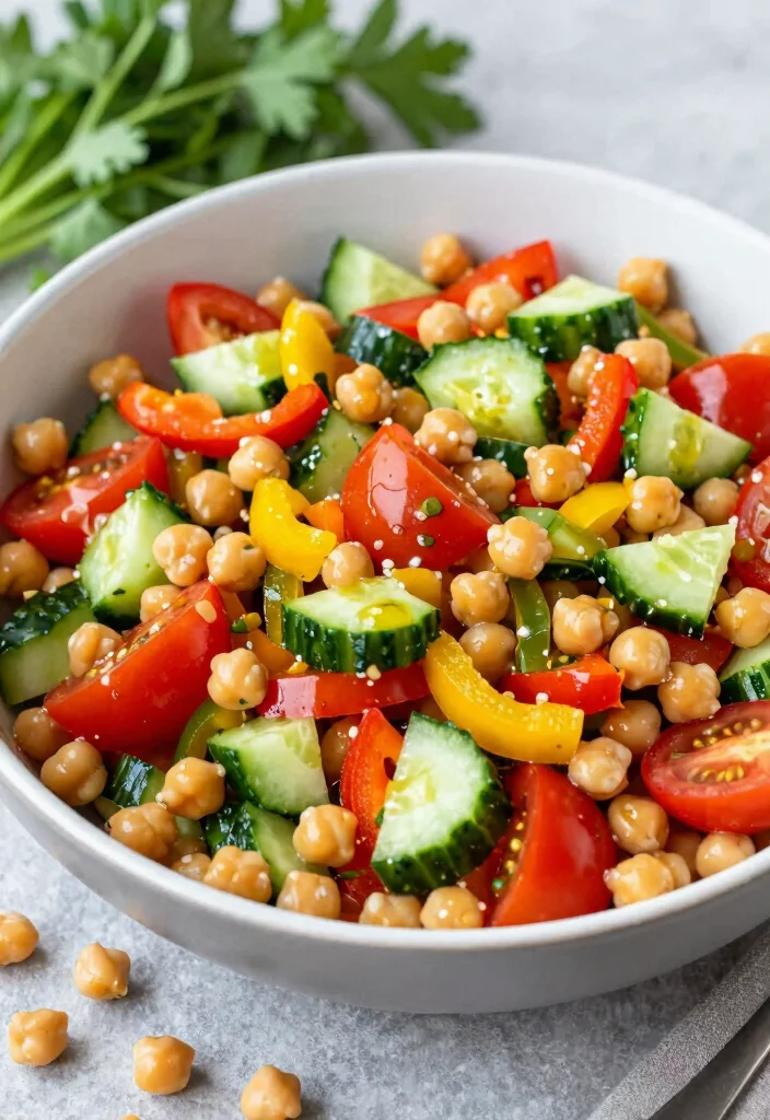 12 Vegan Chickpea Recipes for Easy Protein Rich Meals 2. Chickpea Salad