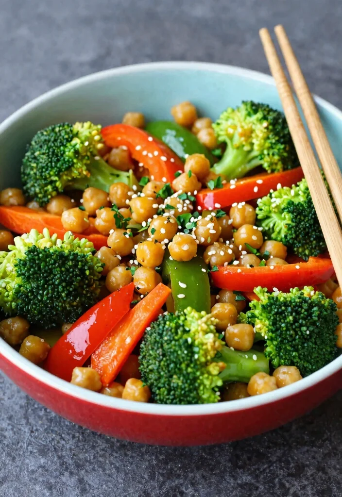 12 Vegan Chickpea Recipes for Easy Protein Rich Meals 4. Chickpea Stir Fry