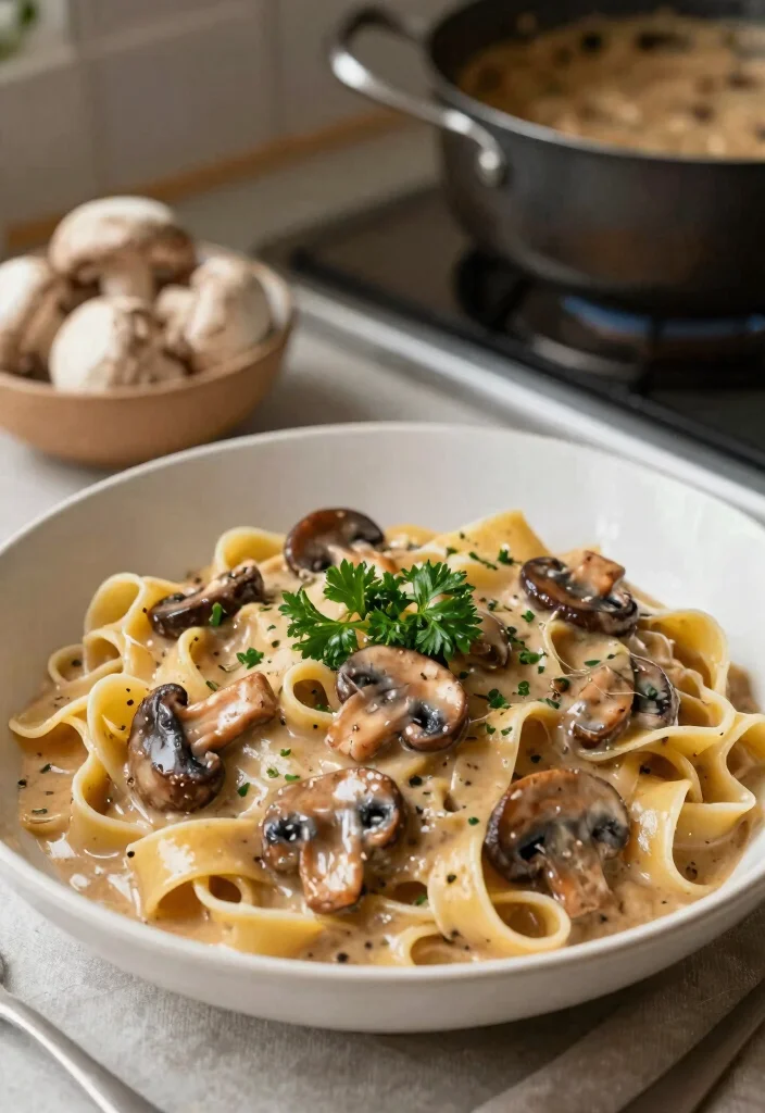 12 Vegan Dinner Recipes for Easy Weeknight Cooking - 1. Creamy Vegan Mushroom Stroganoff