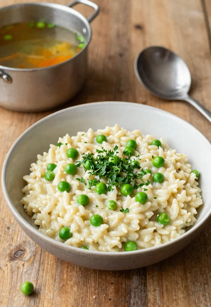 12 Vegan Dinner Recipes for Easy Weeknight Cooking - 12. Vegan Risotto with Peas