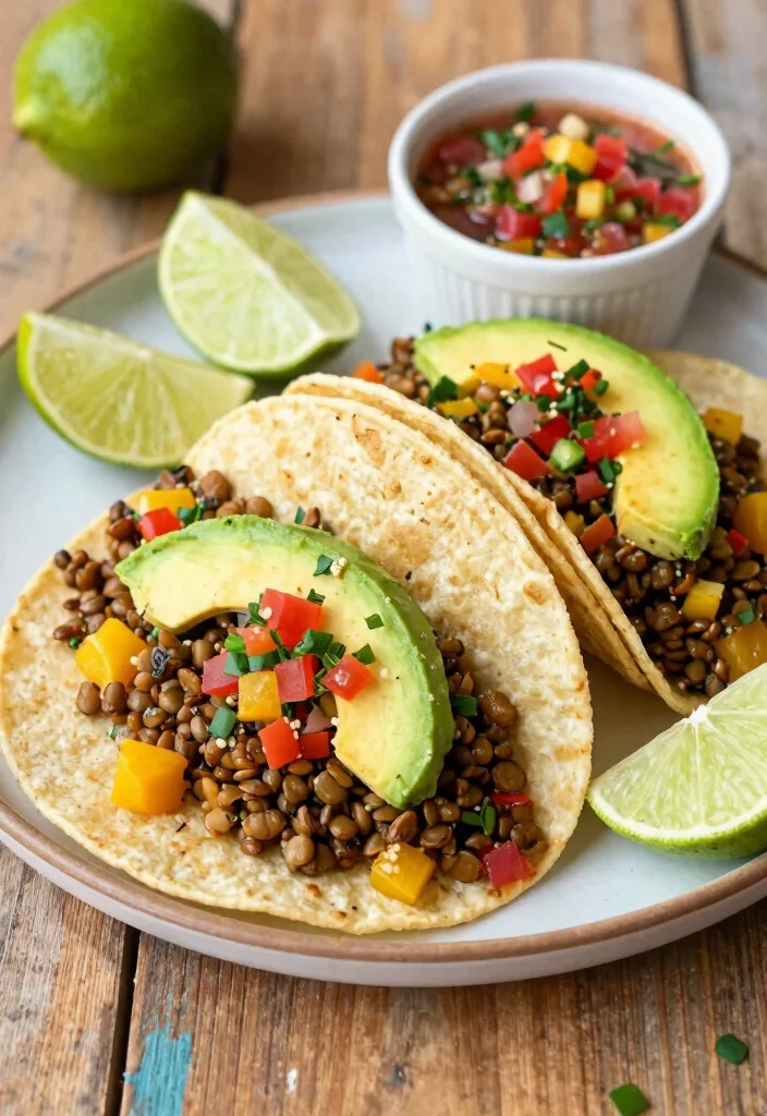 12 Vegan Dinner Recipes for Easy Weeknight Cooking - 3. Vegan Tacos with Lentil Filling
