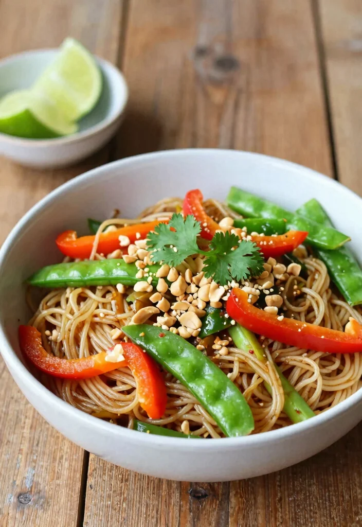 12 Vegan Supper Recipes for Easy Plant Based Meals - 6. Vegan Thai Peanut Noodles