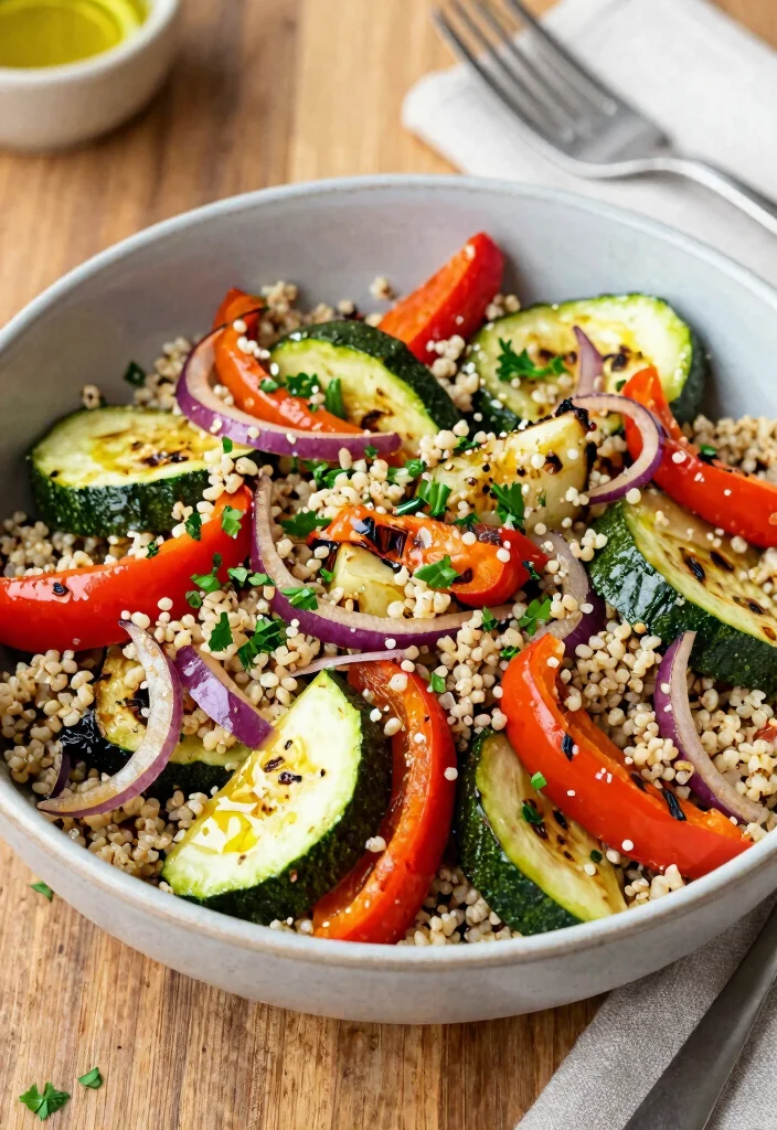 12 Wholefood Vegan Recipes for Natural Plant Based Meals - 5. Roasted Vegetable Quinoa Salad