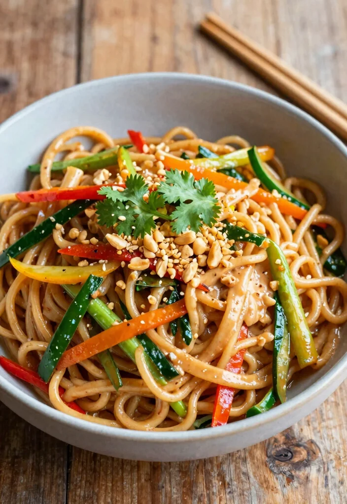 12 Wholefood Vegan Recipes for Natural Plant Based Meals - 9. Spicy Thai Peanut Noodles