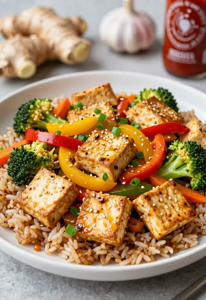 14 Asian Healthy Recipes with Fresh Flavorful Dishes - 1. Spicy Tofu Stir-Fry