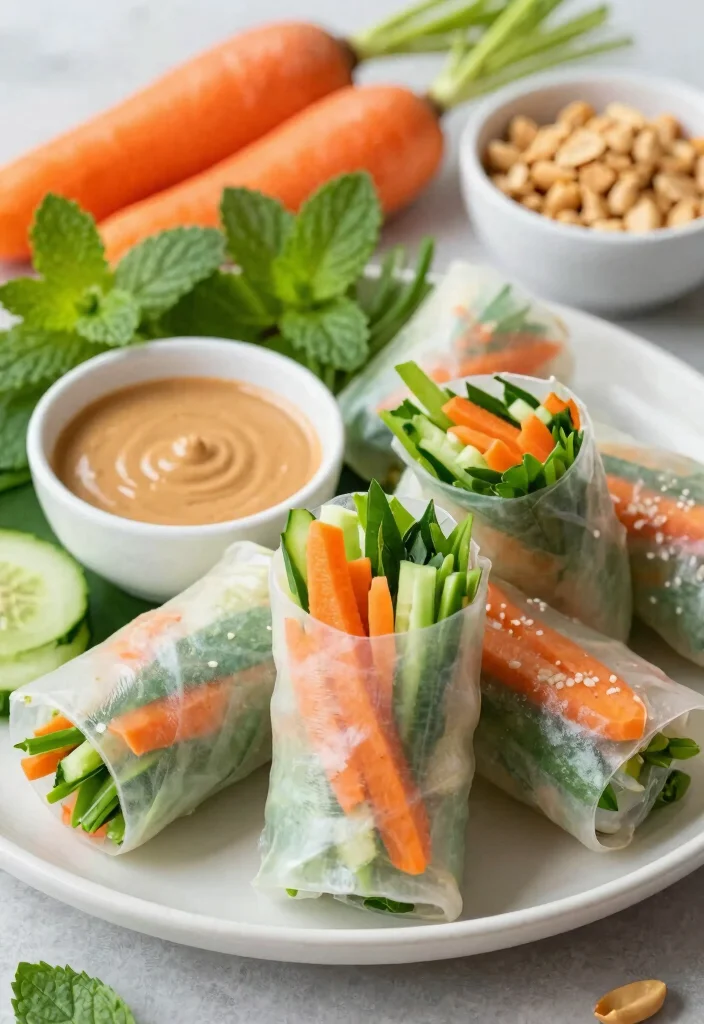 14 Asian Healthy Recipes with Fresh Flavorful Dishes - 2. Vietnamese Fresh Spring Rolls