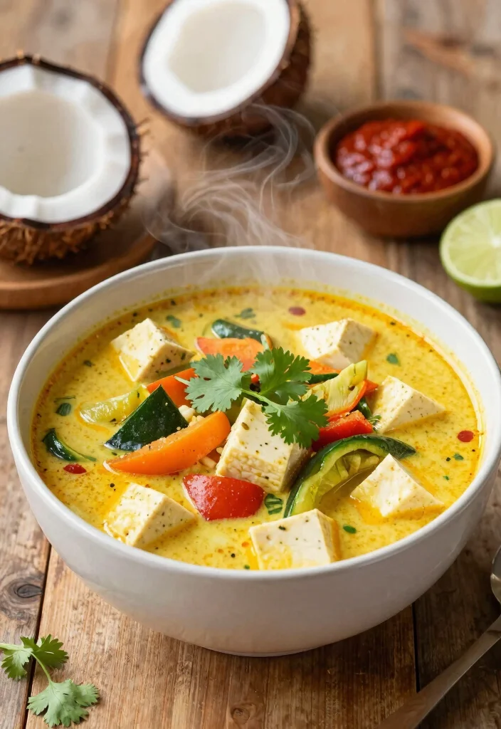 14 Asian Healthy Recipes with Fresh Flavorful Dishes - 3. Thai Coconut Curry Soup