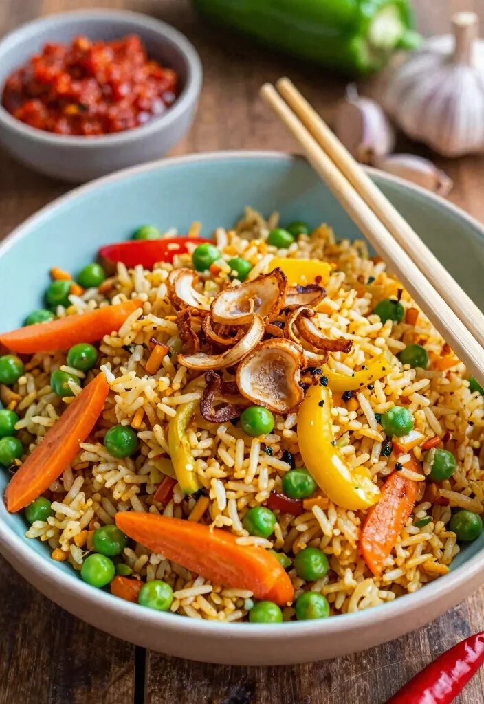 14 Asian Healthy Recipes with Fresh Flavorful Dishes - 7. Malaysian Nasi Goreng