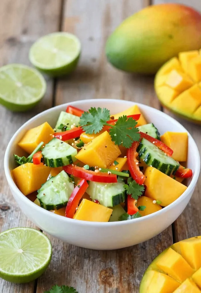 14 Asian Healthy Recipes with Fresh Flavorful Dishes - 9. Filipino Mango Salad