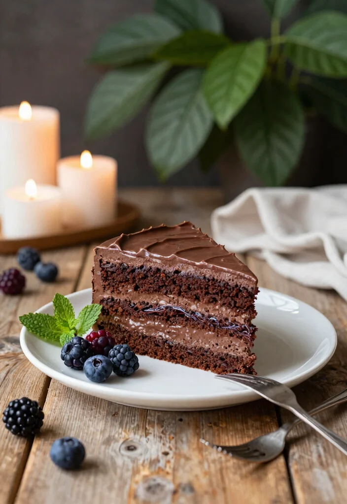 14 Best Dessert Recipes for Crowd Pleasing Treats - 1. Decadent Vegan Chocolate Cake