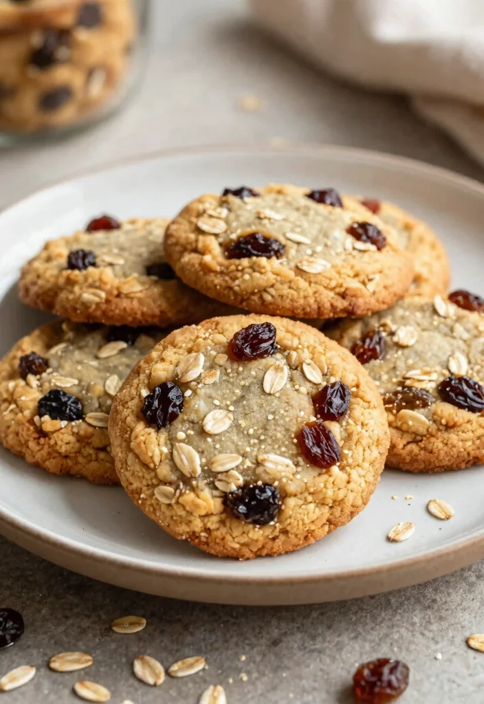 14 Best Dessert Recipes for Crowd Pleasing Treats - 12. Vegan Oatmeal Raisin Cookies