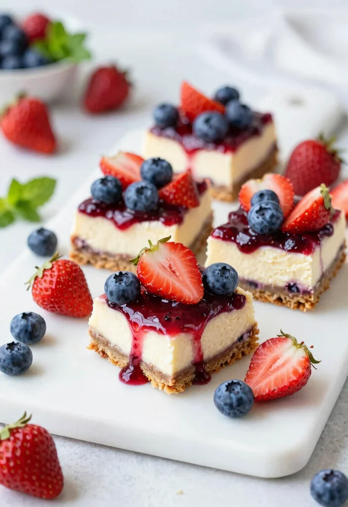 14 Best Dessert Recipes for Crowd Pleasing Treats - 3. Vegan Berry Cheesecake Bars