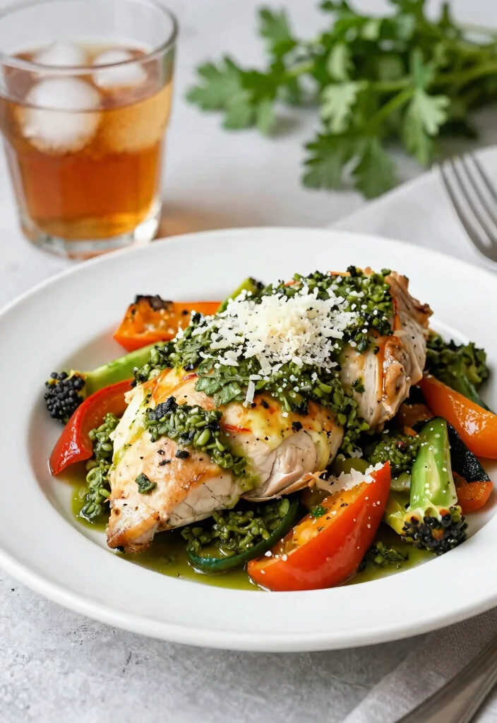 14 Best Dinner Recipes for Easy Weeknight Success - 13. Baked Pesto Chicken and Veggies