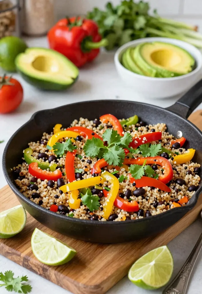 14 Best Dinner Recipes for Easy Weeknight Success - 2. Quinoa and Black Bean Skillet