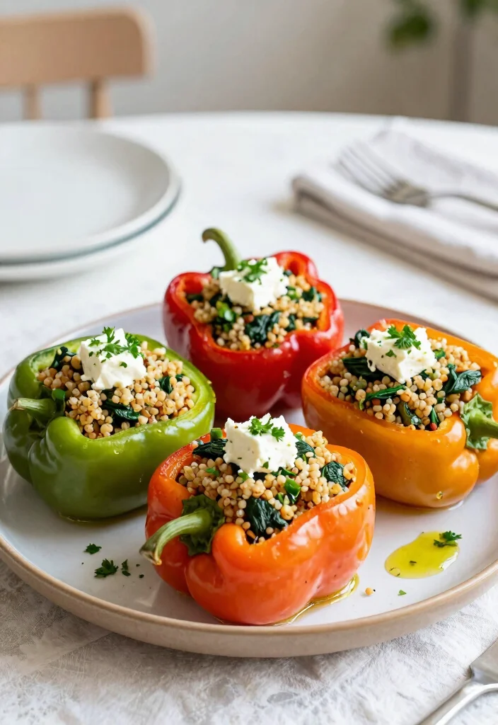 14 Best Dinner Recipes for Easy Weeknight Success - 6. Spinach and Feta Stuffed Peppers