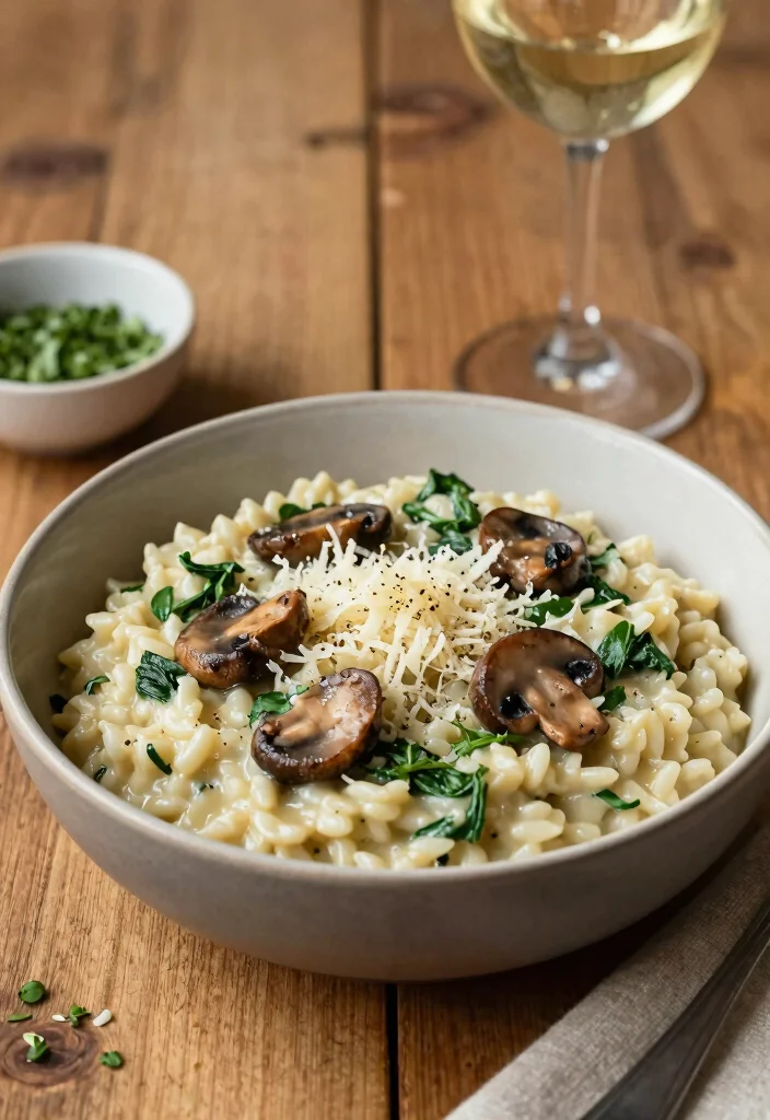 14 Best Dinner Recipes for Easy Weeknight Success - 8. Mushroom and Spinach Risotto