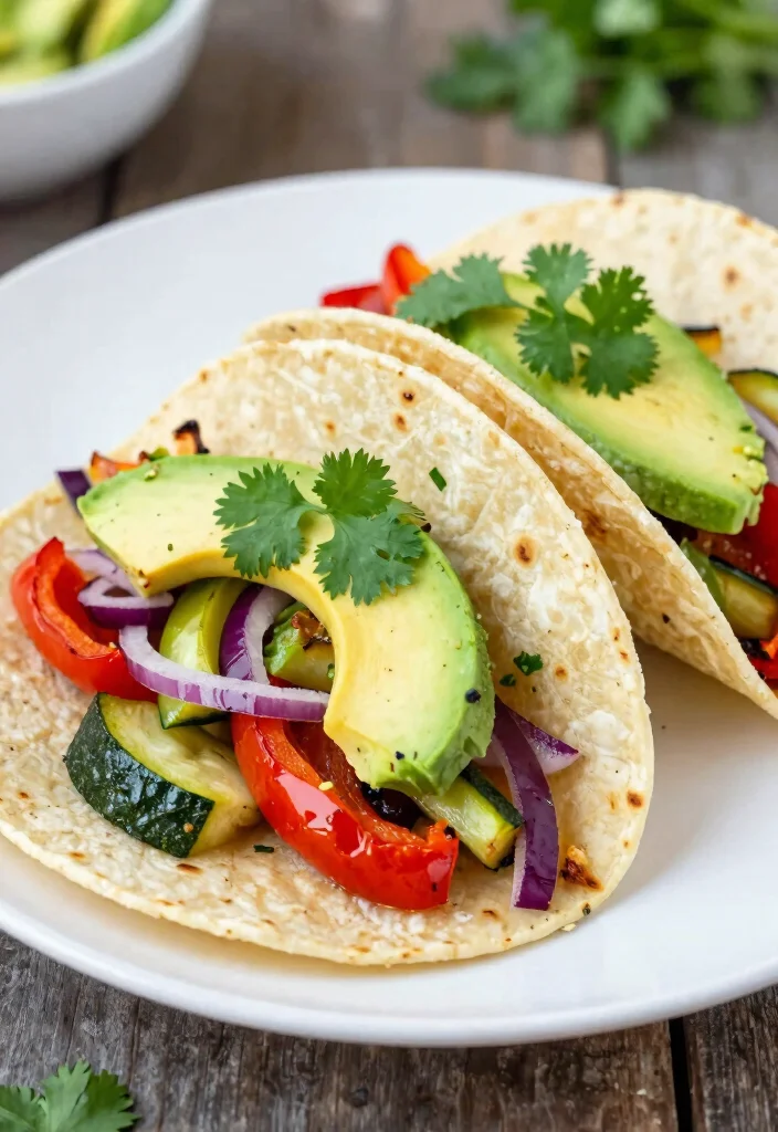 14 Healthy Dishes Recipes Full of Flavor and Balance - 4. Roasted Vegetable Tacos