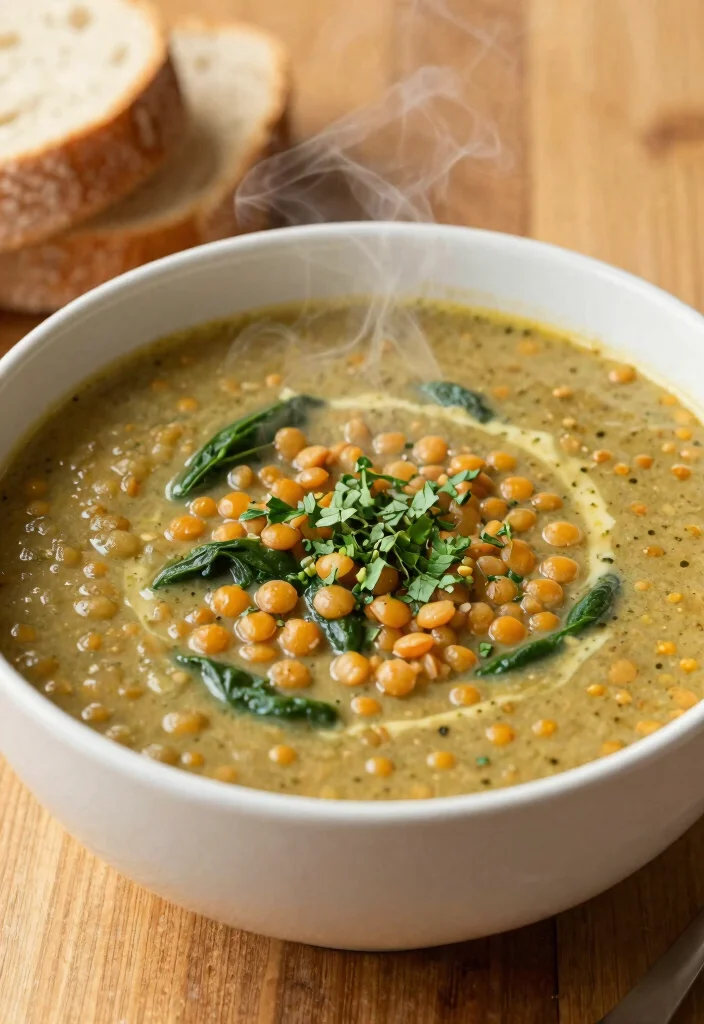 14 Healthy Dishes Recipes Full of Flavor and Balance - 5. Lentil & Spinach Soup