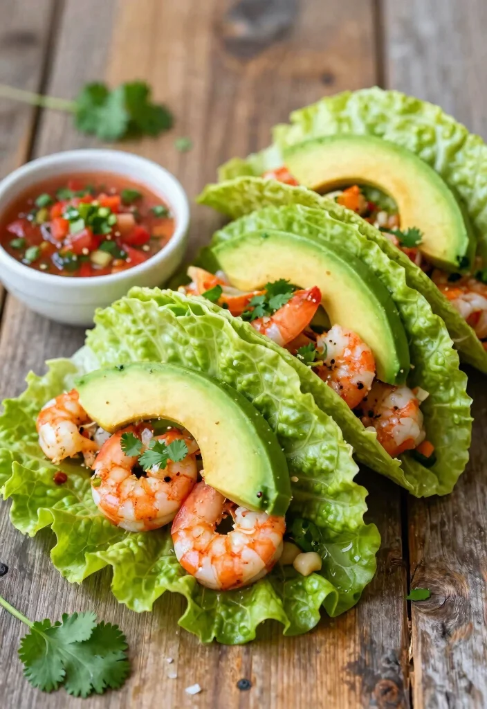 14 Keto Diet Recipes for Everyday Low Carb Cooking 10. Spicy Shrimp Tacos on Lettuce Wraps
