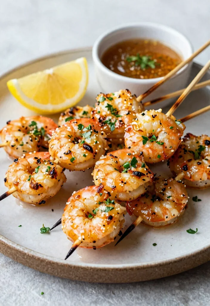 14 Low Calorie Dinner Recipes for Light Satisfying Meals - 11. Grilled Shrimp Skewers with Garlic
