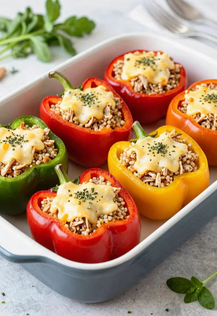14 Low Calorie Dinner Recipes for Light Satisfying Meals - 6. Stuffed Bell Peppers