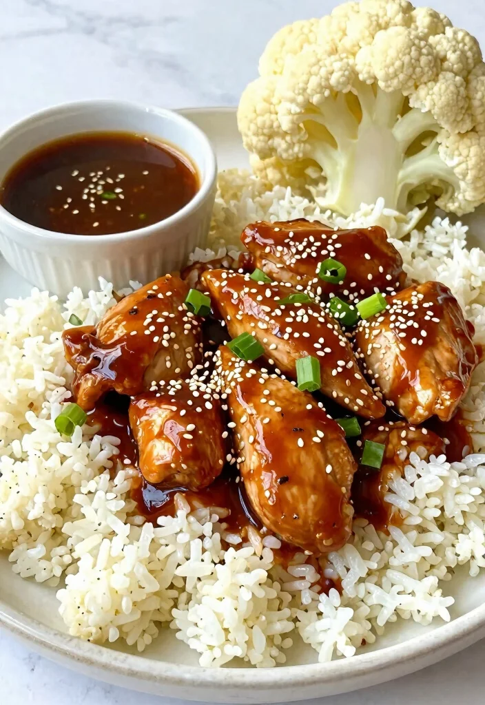 10 Easy Chicken Keto Recipes for Busy Nights 10. Teriyaki Chicken with Cauliflower Rice 0