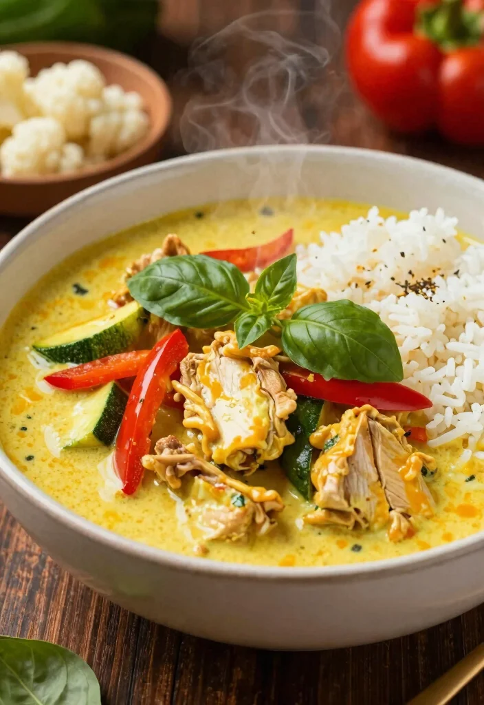 10 Easy Chicken Keto Recipes for Busy Nights 9. Thai Coconut Chicken Curry 0