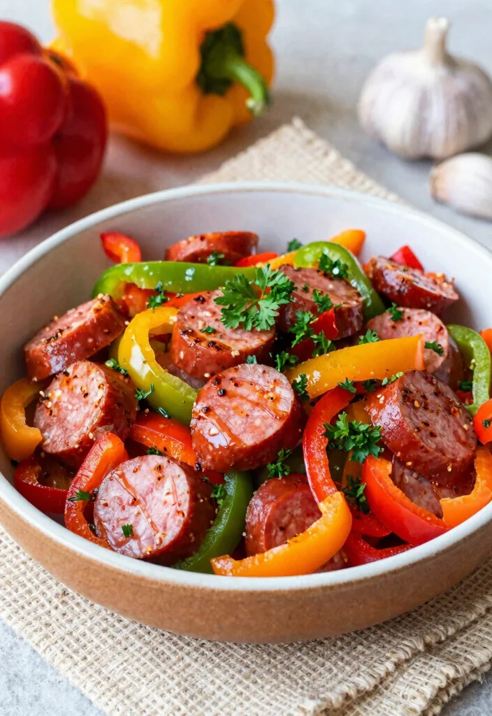 10 Easy Keto Crockpot Recipes for Busy Days 14 10 Easy Keto Crockpot Recipes for Busy Days 4. Spicy Sausage and Peppers 0