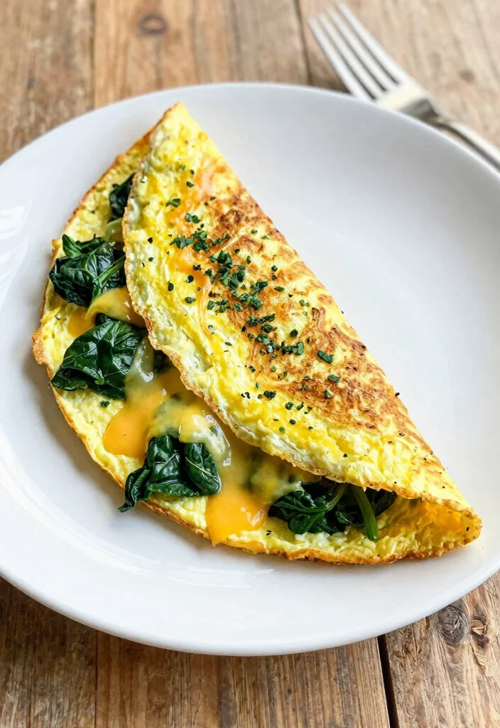 10 Easy Keto Recipes for Beginners at Home 2. Spinach and Cheese Omelet 0