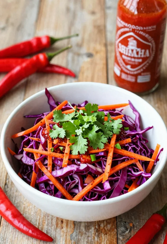 10 Healthy Coleslaw Recipes for Light Sides 3. Spicy Sriracha Slaw 0