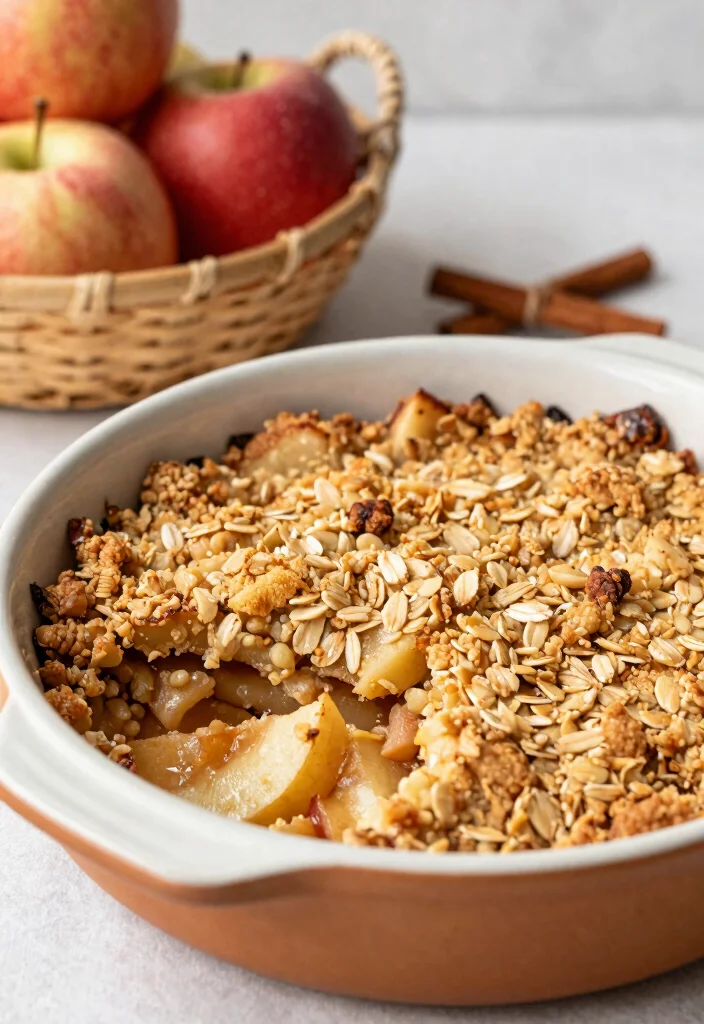 10 Healthy Dessert Recipes for Guilt Free Sweets 8. Healthy Apple Crisp 0