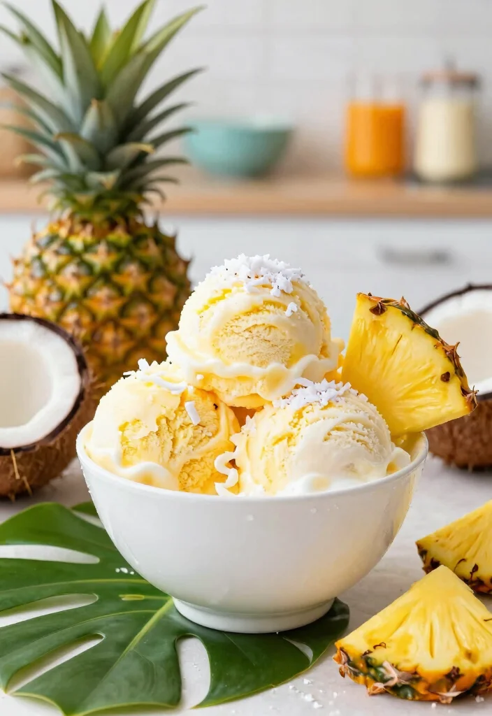10 Healthy Ninja Ice Cream Recipes for Sweet Treats 13 10 Healthy Ninja Ice Cream Recipes for Sweet Treats 3. Pineapple Coconut Dream 0