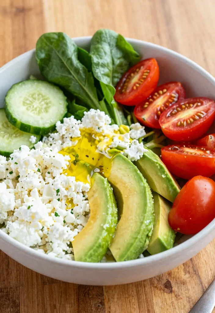 10 Keto Cottage Cheese Recipes for High Protein Meals 48 10 Keto Cottage Cheese Recipes for High Protein Meals 8. Cottage Cheese Salad Bowl 0